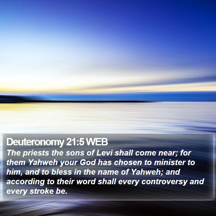 Deuteronomy 21:5 WEB Bible Study