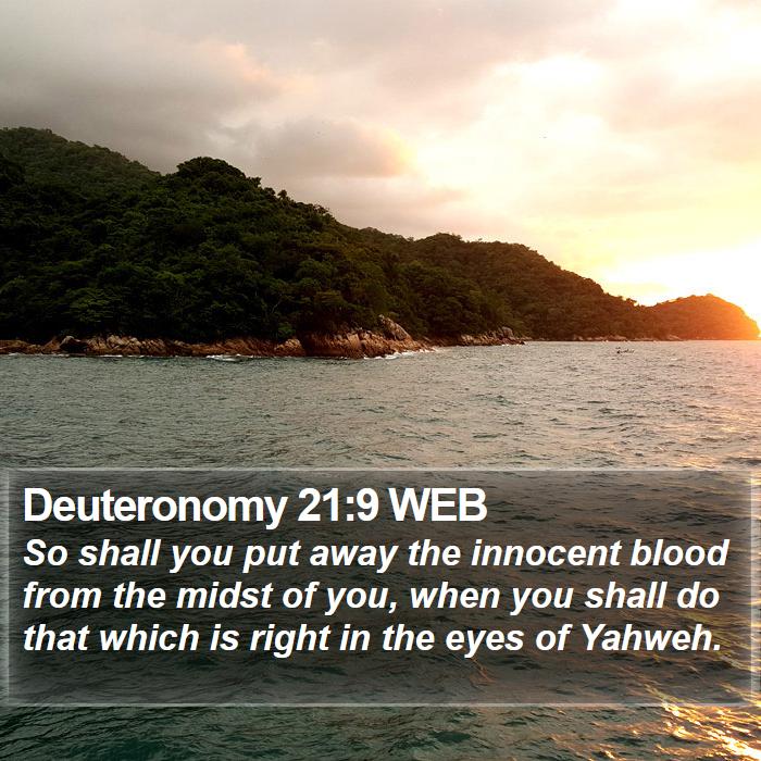 Deuteronomy 21:9 WEB Bible Study