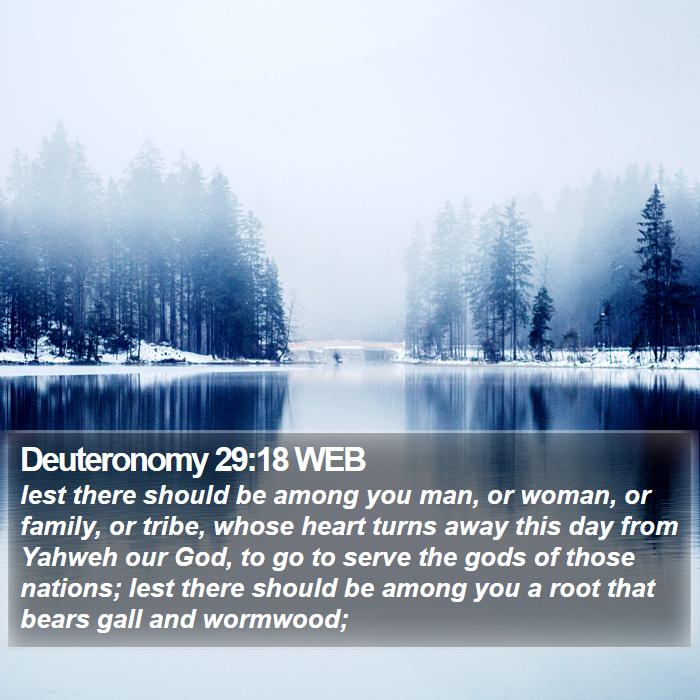 Deuteronomy 29:18 WEB Bible Study