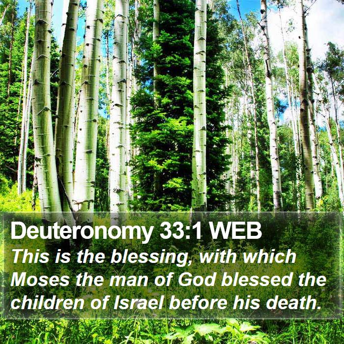 Deuteronomy 33:1 WEB Bible Study