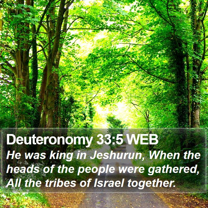 Deuteronomy 33:5 WEB Bible Study