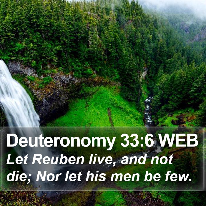 Deuteronomy 33:6 WEB Bible Study