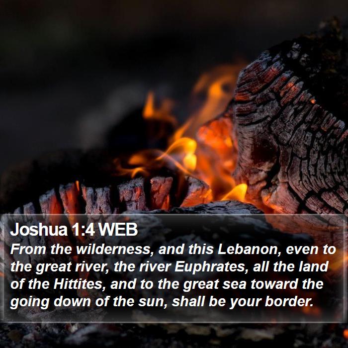 Joshua 1:4 WEB Bible Study