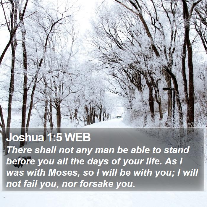 Joshua 1:5 WEB Bible Study