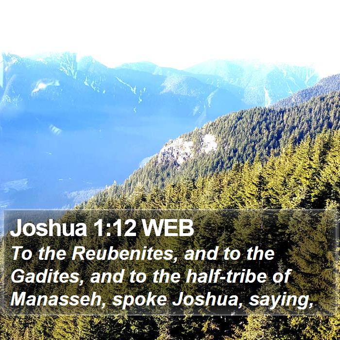 Joshua 1:12 WEB Bible Study