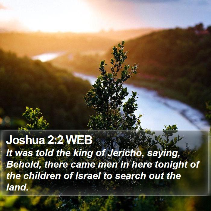 Joshua 2:2 WEB Bible Study