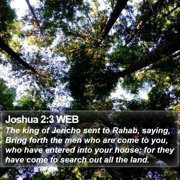 Joshua 2:3 WEB Bible Study