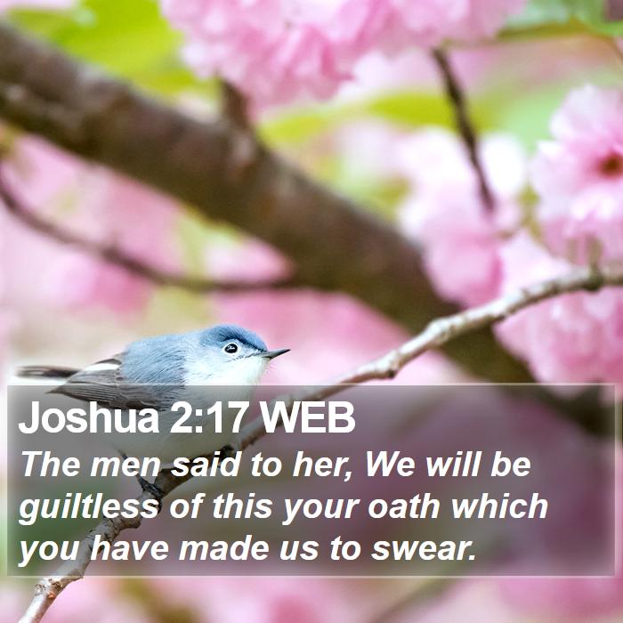 Joshua 2:17 WEB Bible Study