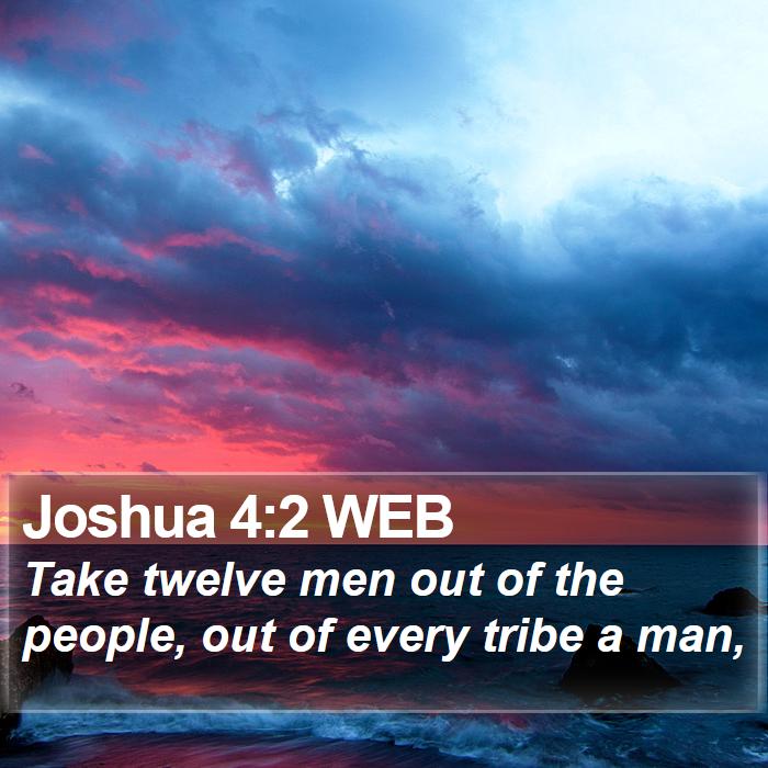 Joshua 4:2 WEB Bible Study