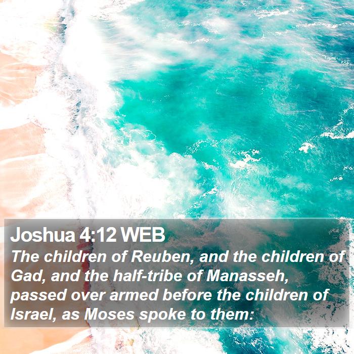 Joshua 4:12 WEB Bible Study