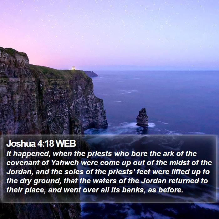 Joshua 4:18 WEB Bible Study