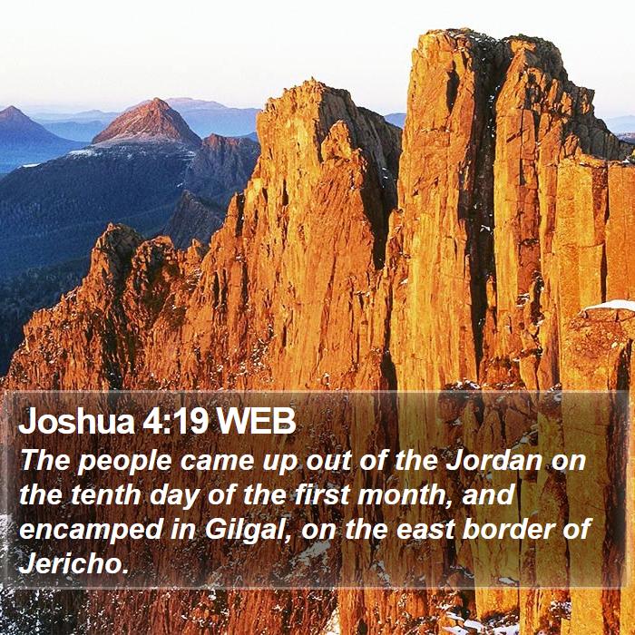 Joshua 4:19 WEB Bible Study