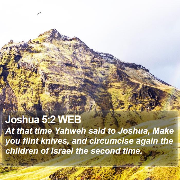 Joshua 5:2 WEB Bible Study