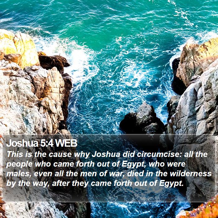 Joshua 5:4 WEB Bible Study