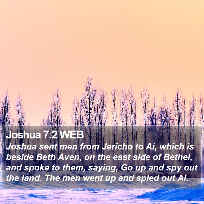 Joshua 7:2 WEB Bible Study