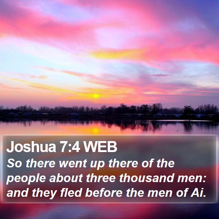 Joshua 7:4 WEB Bible Study