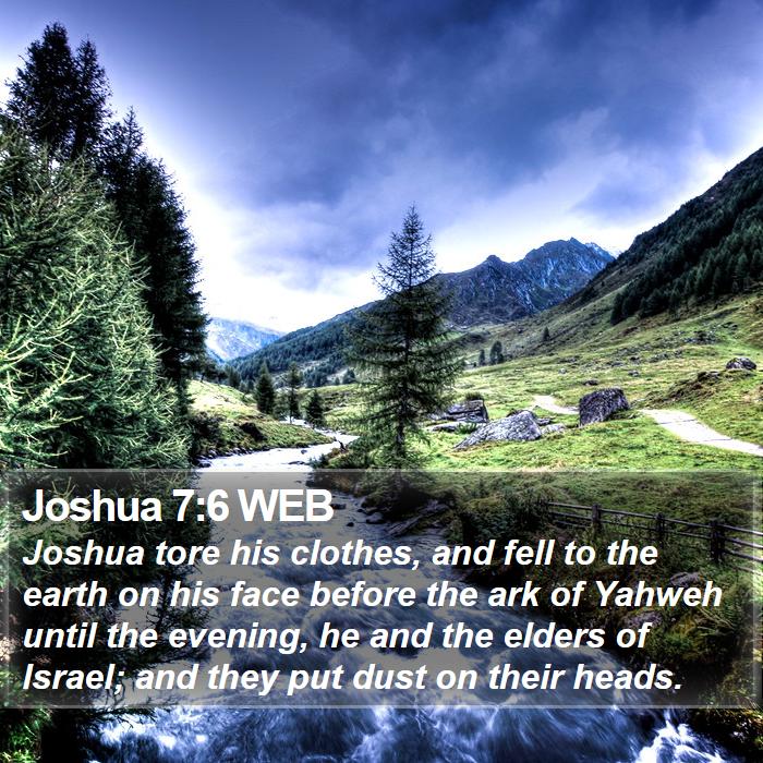 Joshua 7:6 WEB Bible Study