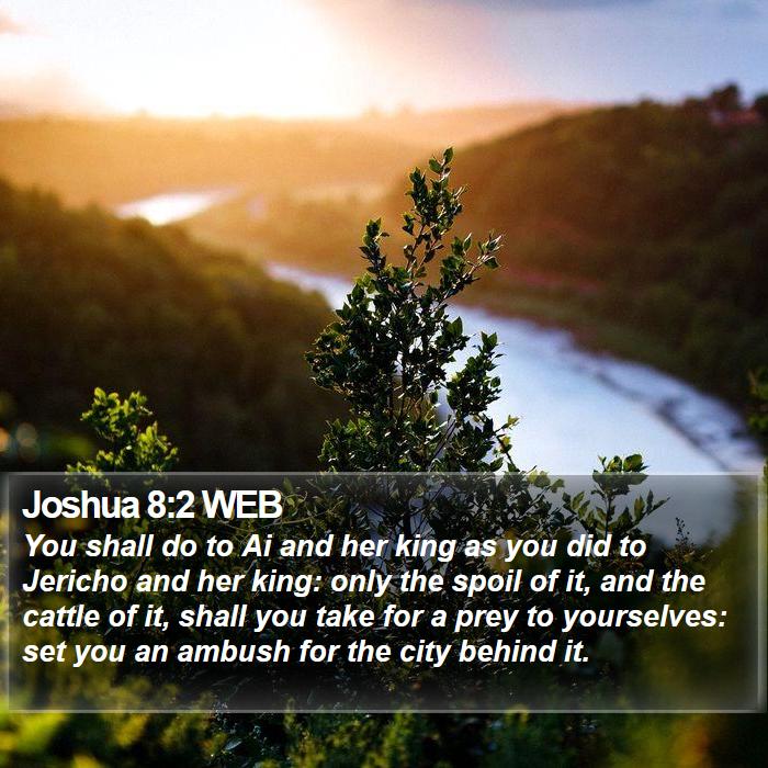 Joshua 8:2 WEB Bible Study