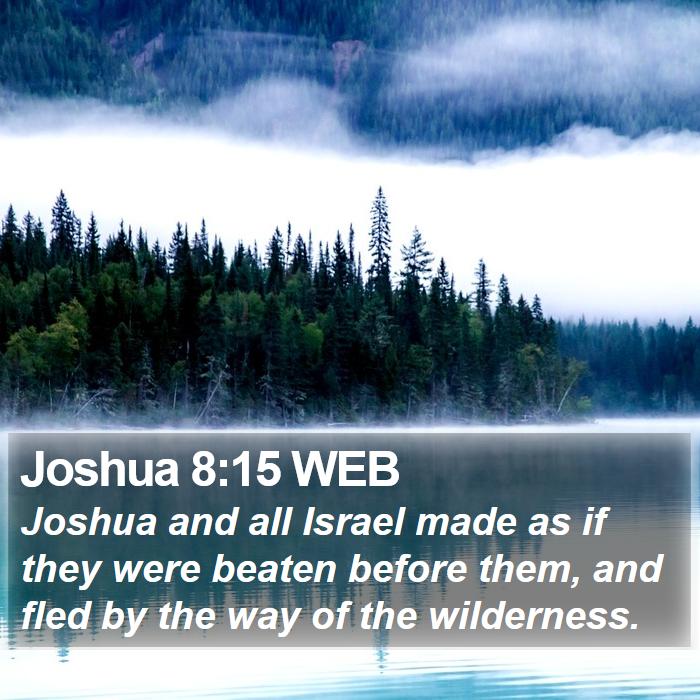 Joshua 8:15 WEB Bible Study