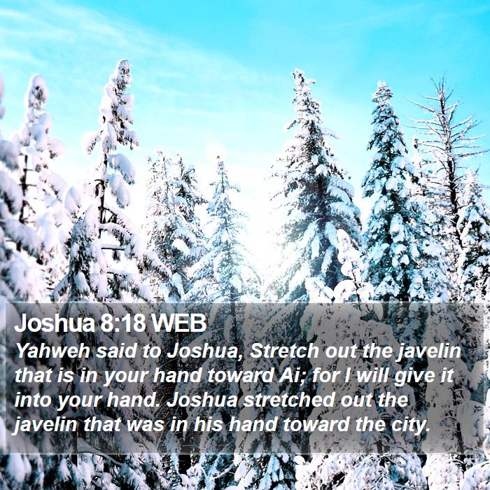 Joshua 8:18 WEB Bible Study