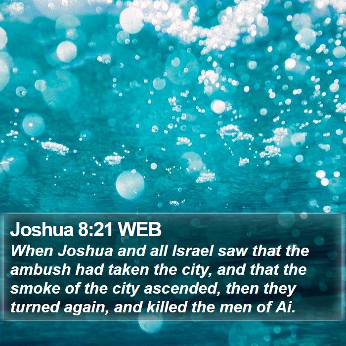 Joshua 8:21 WEB Bible Study