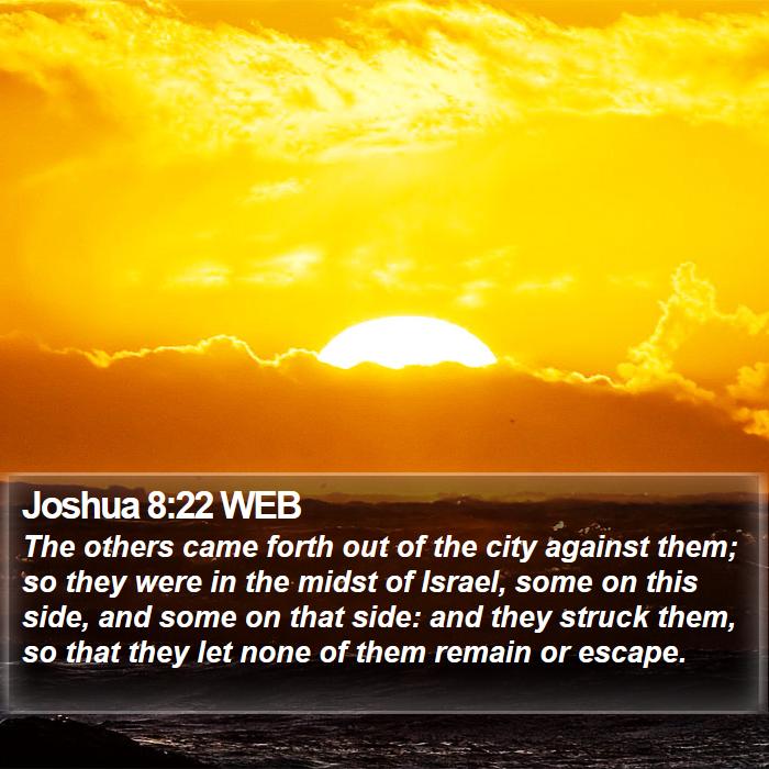 Joshua 8:22 WEB Bible Study