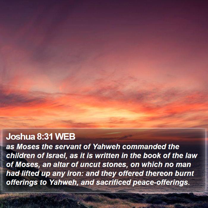 Joshua 8:31 WEB Bible Study