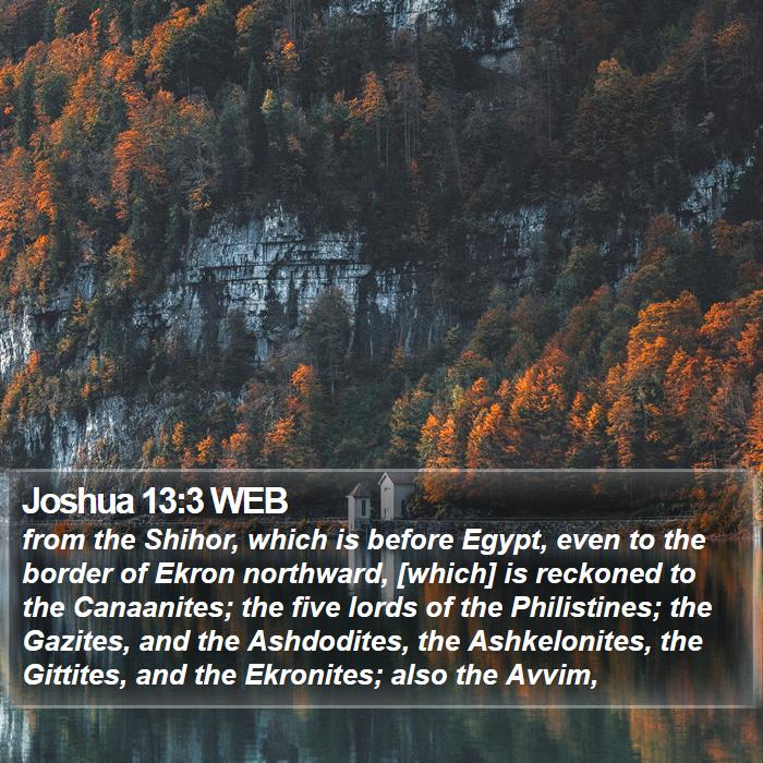 Joshua 13:3 WEB Bible Study