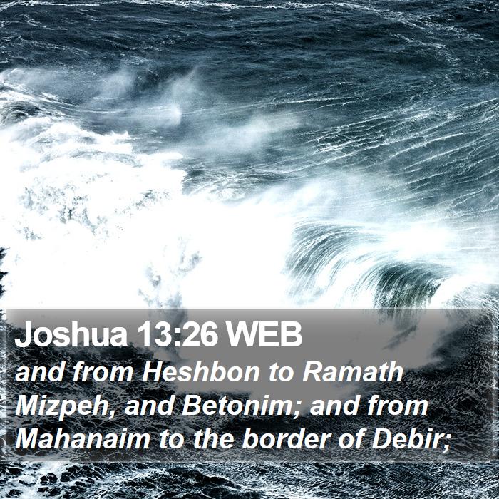 Joshua 13:26 WEB Bible Study