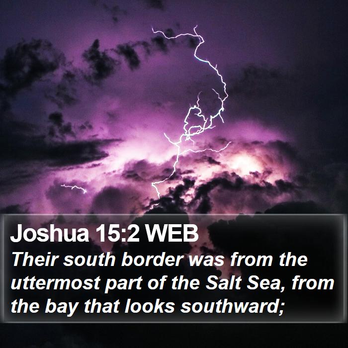 Joshua 15:2 WEB Bible Study