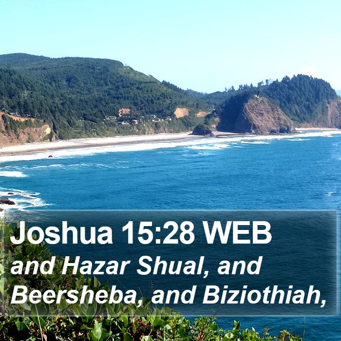 Joshua 15:28 WEB Bible Study