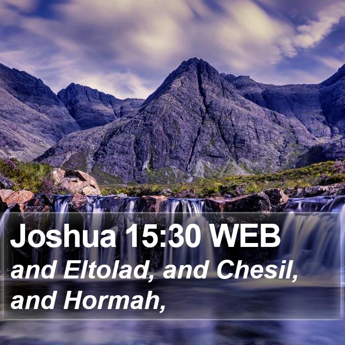 Joshua 15:30 WEB Bible Study