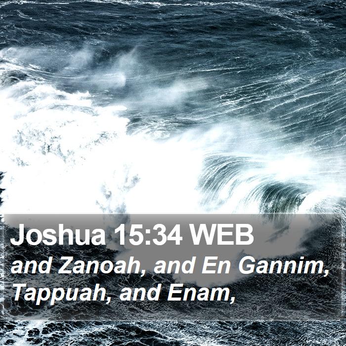 Joshua 15:34 WEB Bible Study