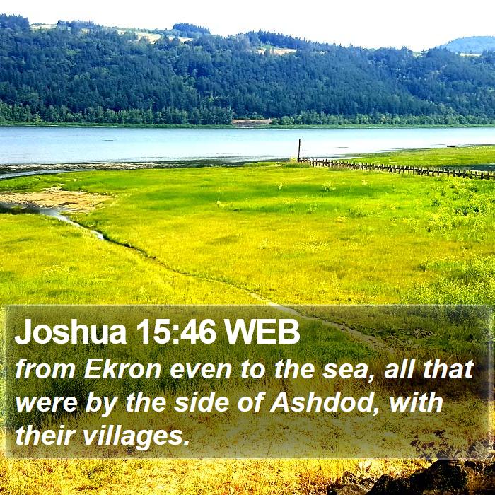 Joshua 15:46 WEB Bible Study