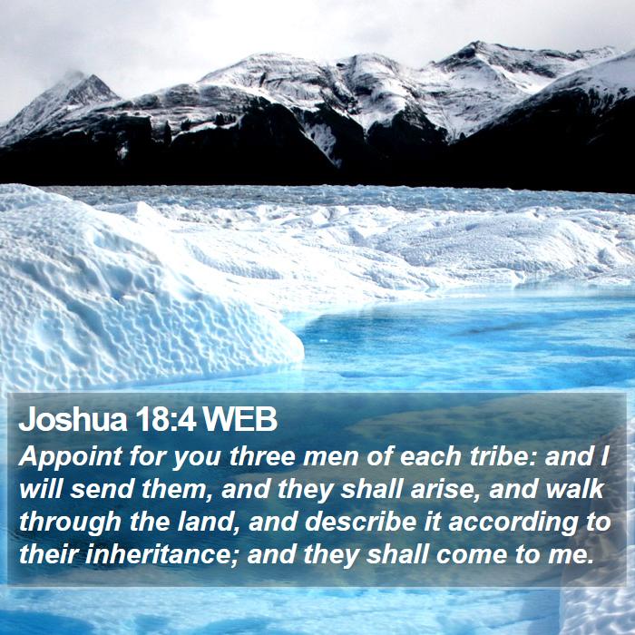 Joshua 18:4 WEB Bible Study