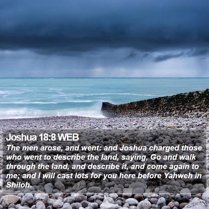 Joshua 18:8 WEB Bible Study