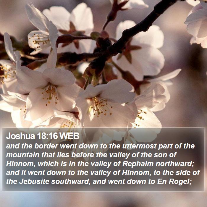 Joshua 18:16 WEB Bible Study