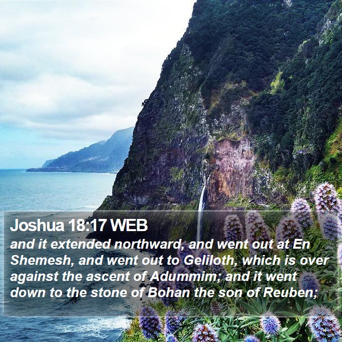 Joshua 18:17 WEB Bible Study