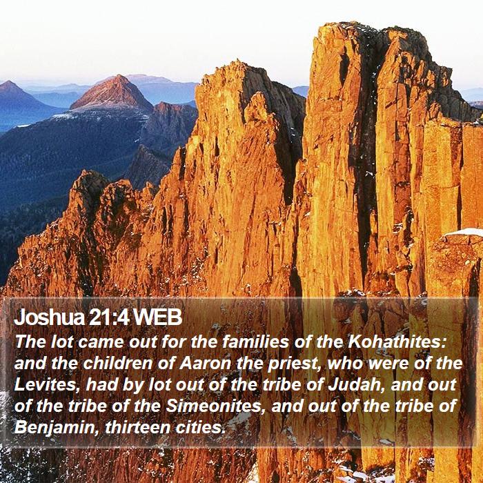 Joshua 21:4 WEB Bible Study