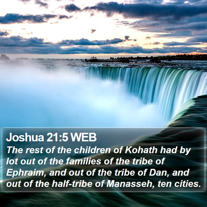 Joshua 21:5 WEB Bible Study