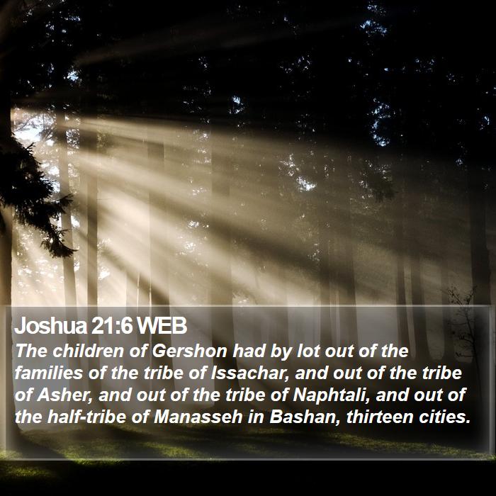 Joshua 21:6 WEB Bible Study