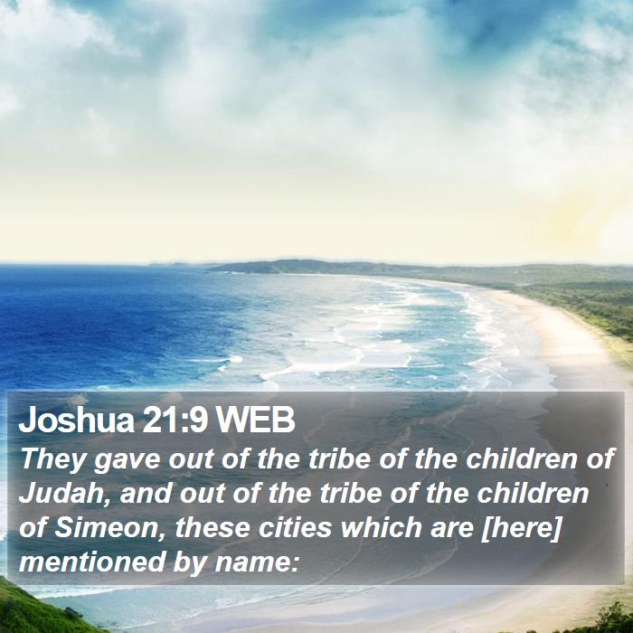 Joshua 21:9 WEB Bible Study