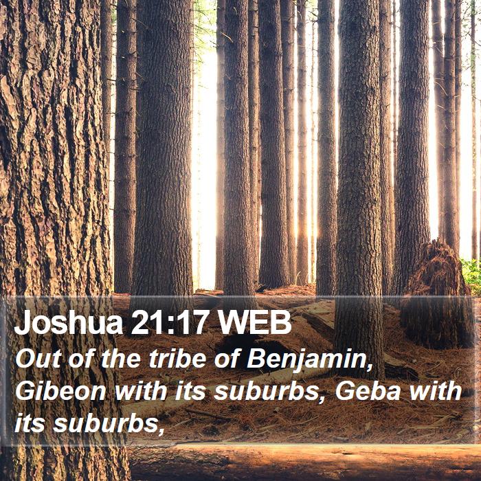 Joshua 21:17 WEB Bible Study