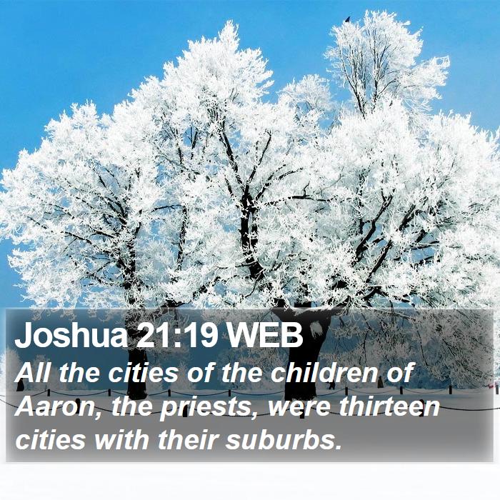 Joshua 21:19 WEB Bible Study