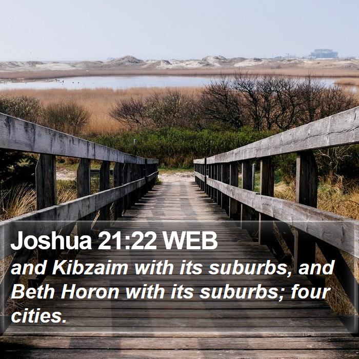 Joshua 21:22 WEB Bible Study