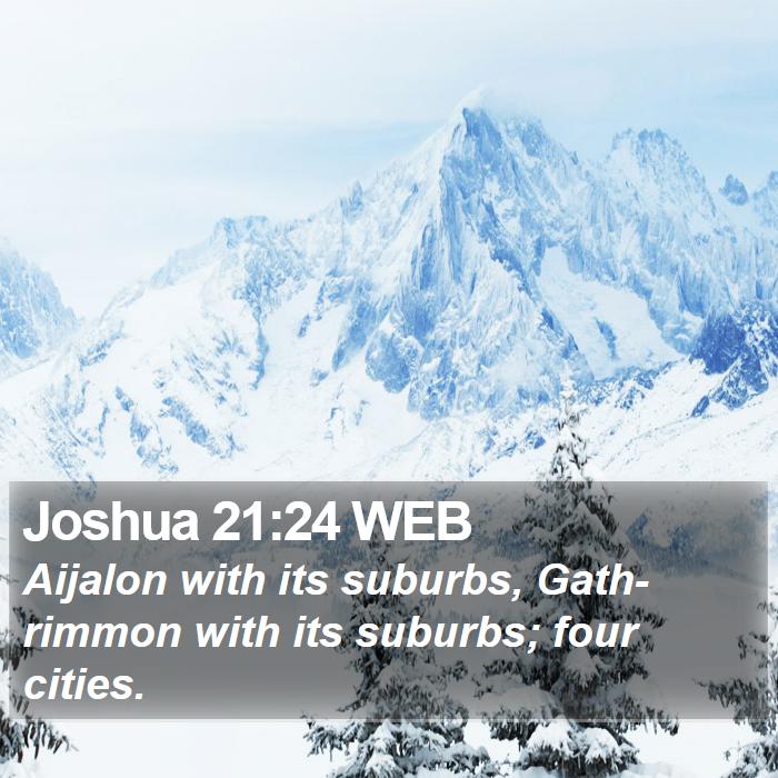 Joshua 21:24 WEB Bible Study