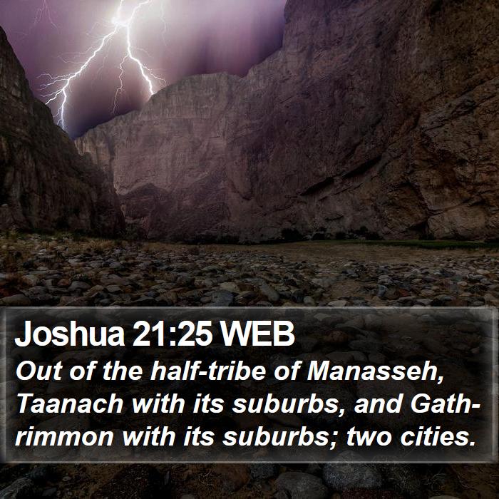 Joshua 21:25 WEB Bible Study