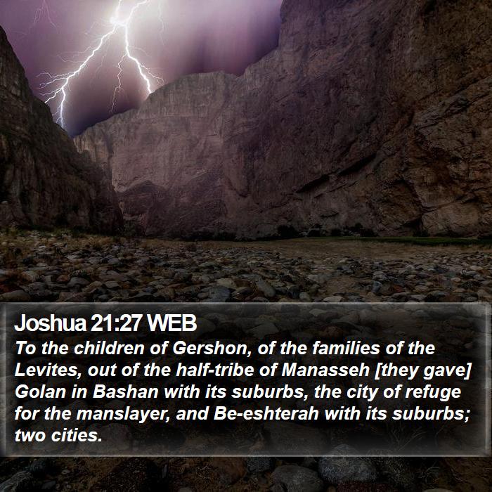 Joshua 21:27 WEB Bible Study