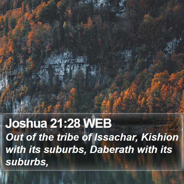 Joshua 21:28 WEB Bible Study