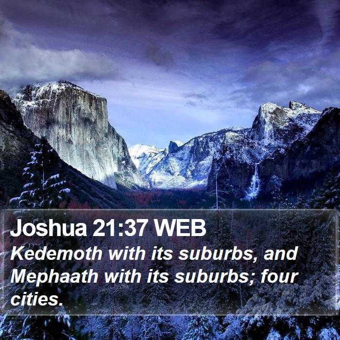 Joshua 21:37 WEB Bible Study